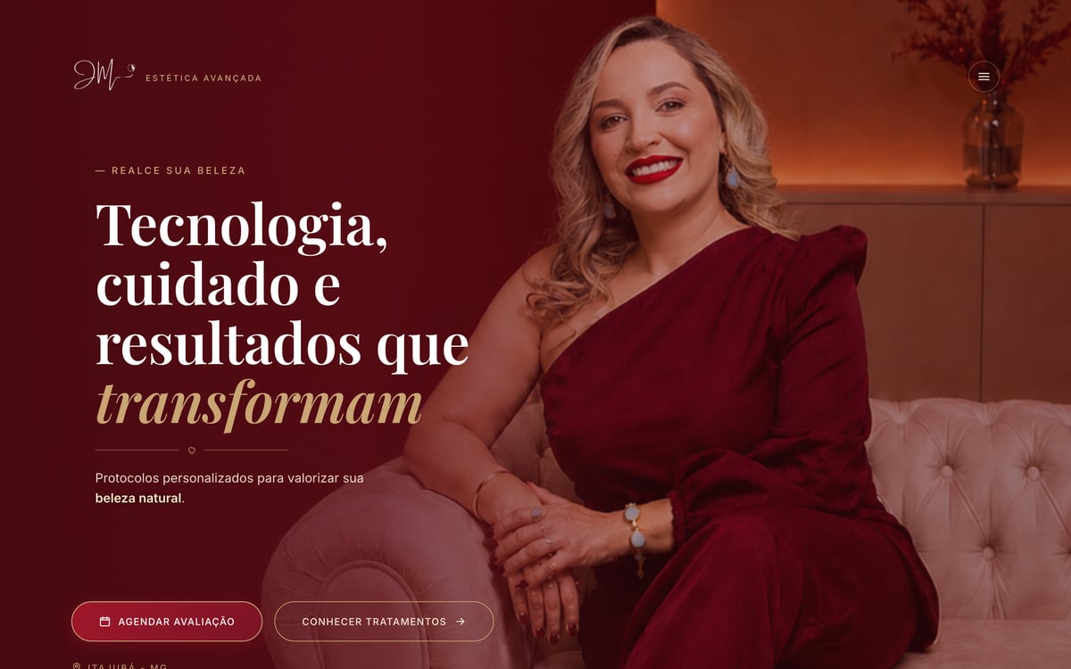 Site da Dra. Janaine Morais, Harmonização Orofacial